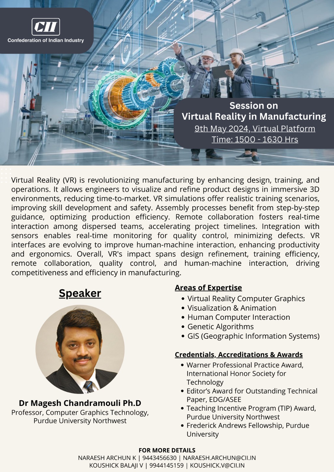 Virtual Reality in Manufacturing 